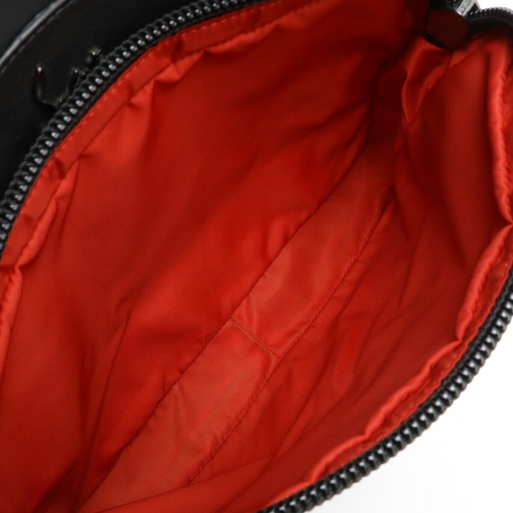 Christian Louboutin Buckle Backpack Studded Black Red - Picture 8 of 8